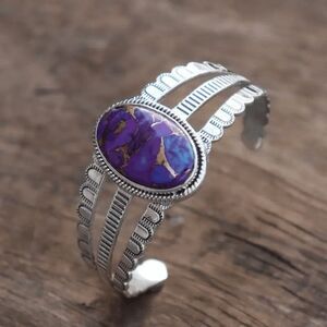 Western Boho Turquoise Cuff Bracelet